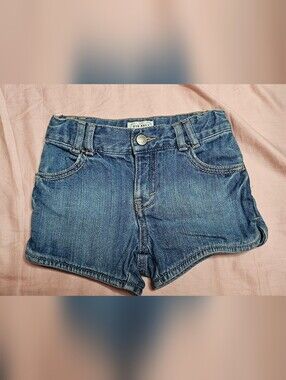 Old Navy Vintage Blue Denim Adjustable Waist Shorts - Girls 2T